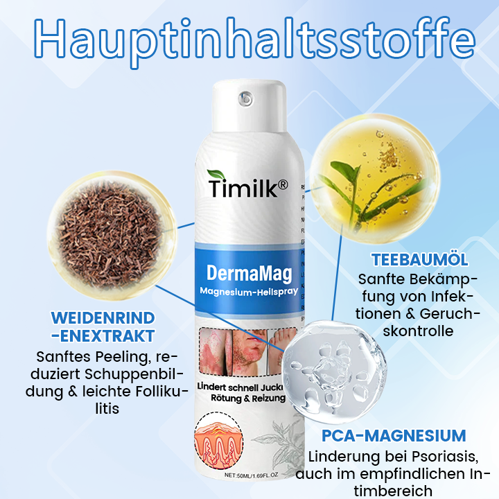 ✅ Offizieller Shop: Timilk® DermaMag Magnesium-Reparaturspray 🔥