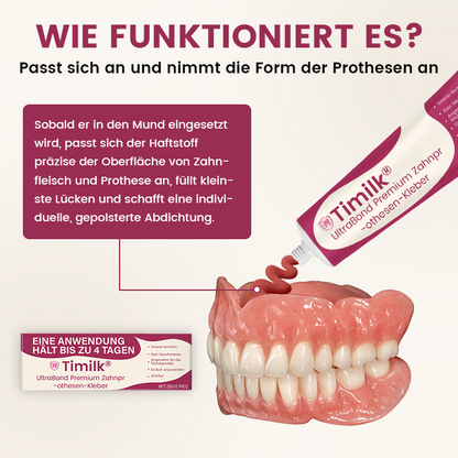 Timilk® UltraBond Premium Zahnprothesen-Kleber 🔥
