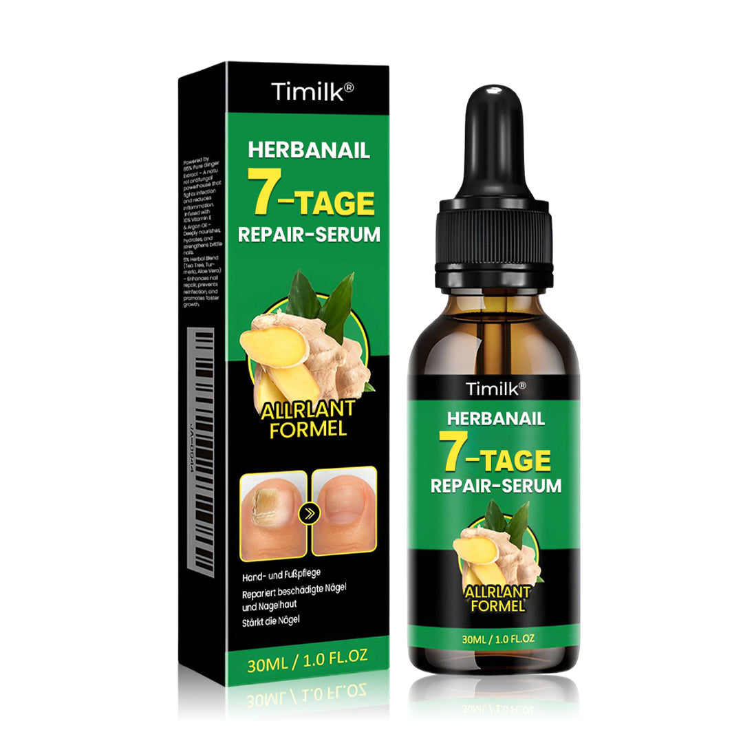 Timilk® HerbaNail 7-Tage Repair-Serum 🔥 FDA-zertifiziert (Klinisch bewährte Kräuterformel für 7-Tage-Nagelpilz-Reparatur & Stärkungsaufbau 🌿)
