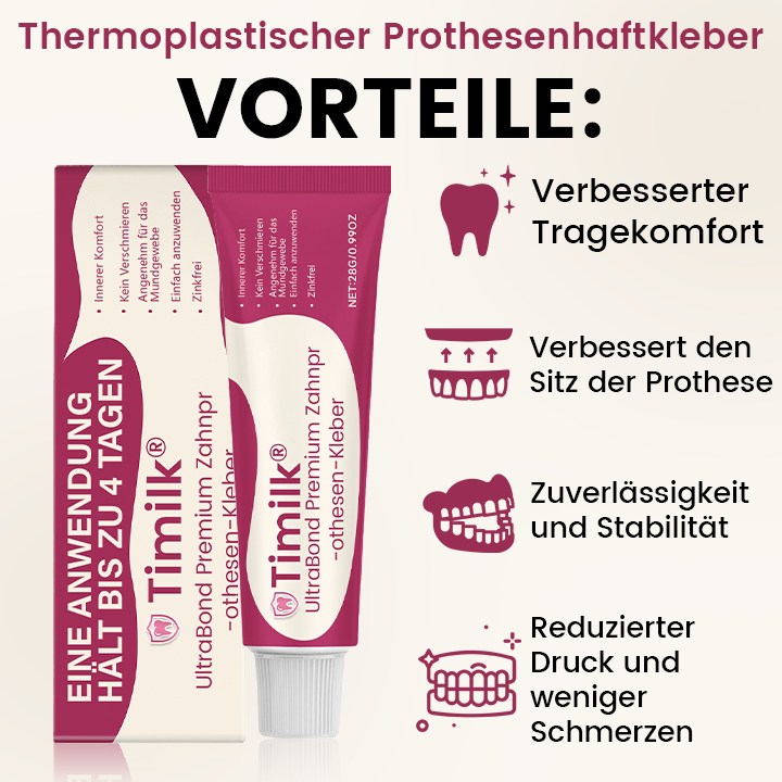 Timilk® UltraBond Premium Zahnprothesen-Kleber 🔥