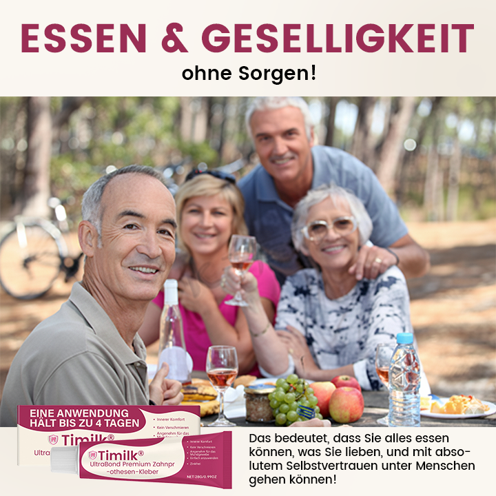 Timilk® UltraBond Premium Zahnprothesen-Kleber 🔥