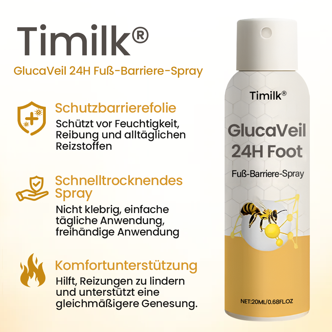 Timilk® GlucaVeil 24H Fuß-Barriere-Spray 🔥